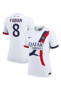 Paris Saint-Germain Fabian Ruiz #8 Voetbaltruitje Uit tenue Dames 2024-25 Korte Mouw